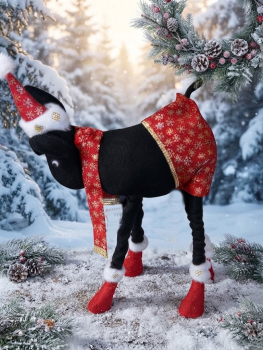 Einzigartiger Weihnachts-Elch (Schwarze Edition) als Dekoration